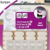 Patin adhésif amortisseur anti-choc transparent & blanc, assortiment 39 pièces
