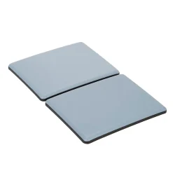 Patin auto-adhésifs Diall 100 x 80 mm x 2, blanc + gris/bleu
