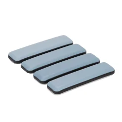 Patin auto-adhésifs Diall 70 x 19 mm x 4, blanc + gris/bleu