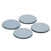 Patin auto-adhésifs Diall 65 mm x 4, blanc + gris/bleu
