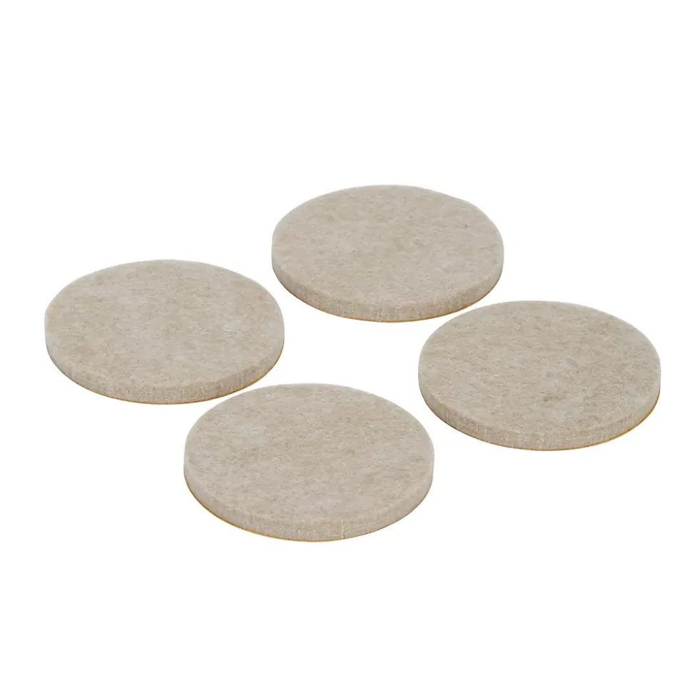 Patin en feutre auto-adhésifs Diall 50 mm x 4, beige