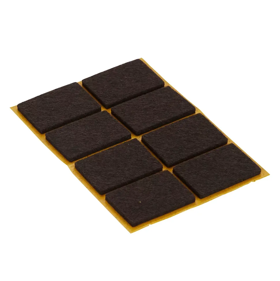 Patin en feutre auto-adhésifs Diall 35 x 24 mm x 8, marron