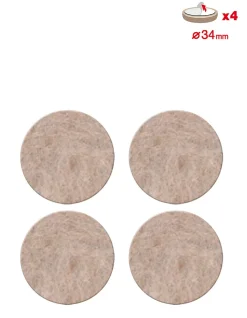 Patin en feutre laine adhésif rond beige Scotch ø34 mm