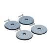 Patin vissés Diall 50 mm x 4, noir + gris/bleu