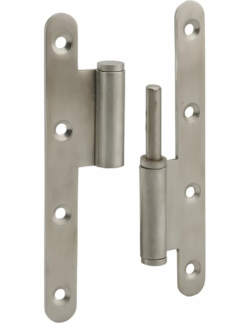 Paumelle de Paris porte d'entrée / d'intérieur, 140x55x2.5mm, inox, gauche - THIRARD