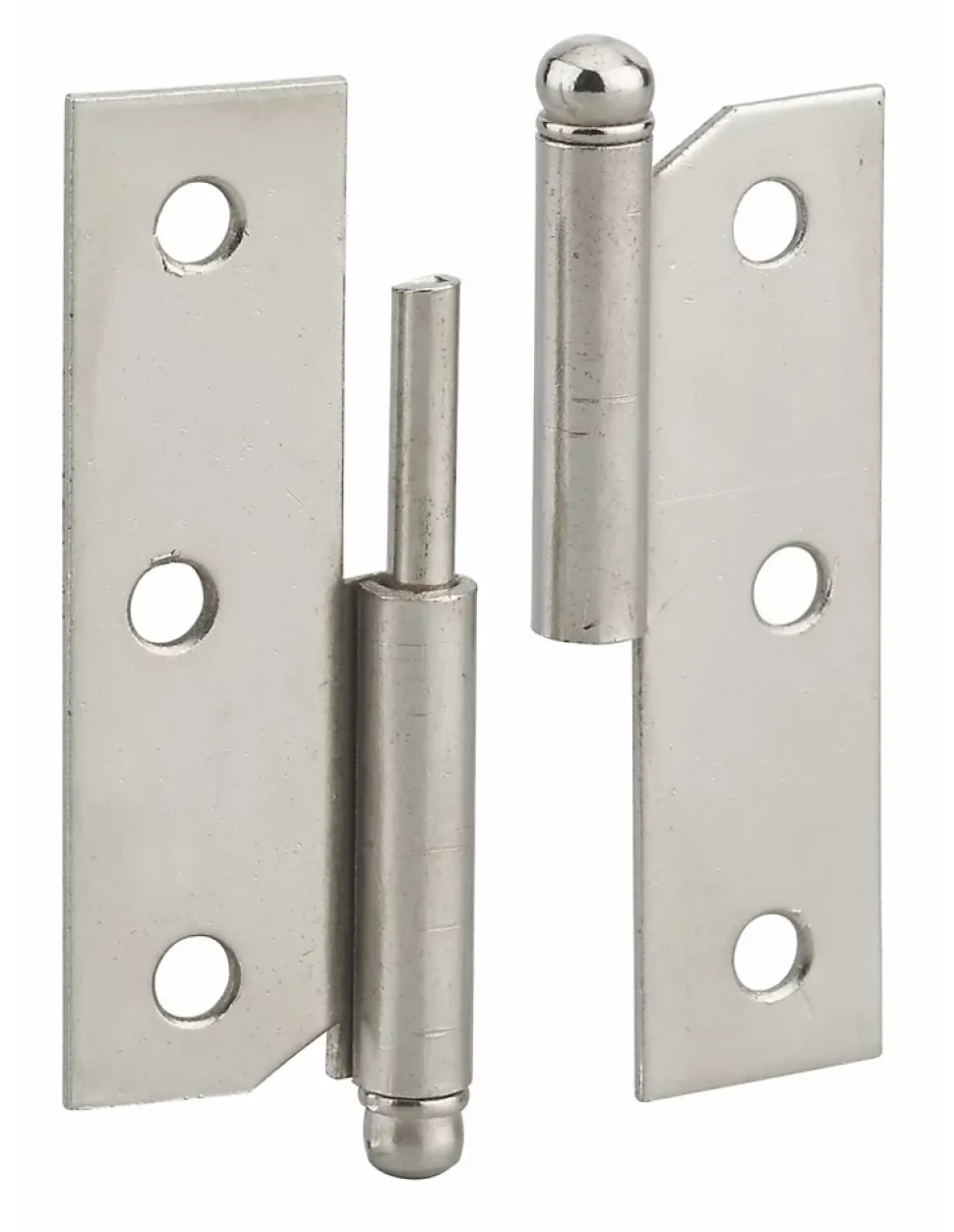 Paumelle de porte de meuble / porte légère, 60x40mm, acier, gauche - THIRARD