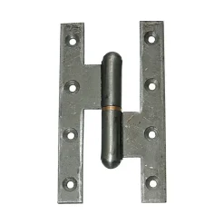 Paumelle FF GE bouts carrés noeuds ronds - FAURE Argent 160 x 90 mm Droite