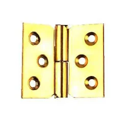 Paumelle laitonnée 50 x 40 mm droite vendue par 2