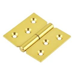 Paumelle laitonnée 30 x 40 mm gauche vendue par 2