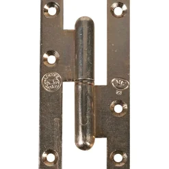 Paumelle lames à bouts carrés zingué blanc - 110 mm - Droite - Jardinier massard