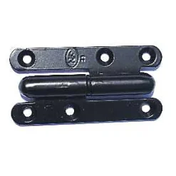 Paumelle noire ronde Afbat 80 x 45 mm gauche