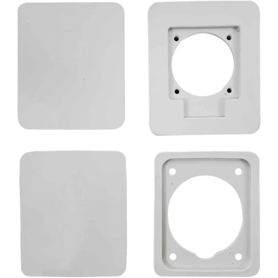 Pcsn6pt - Coffret Pour Prise étanche Ip65 - Prédécoupage 2 Prises - 1 Rangée De 6 Modules - Ide Star