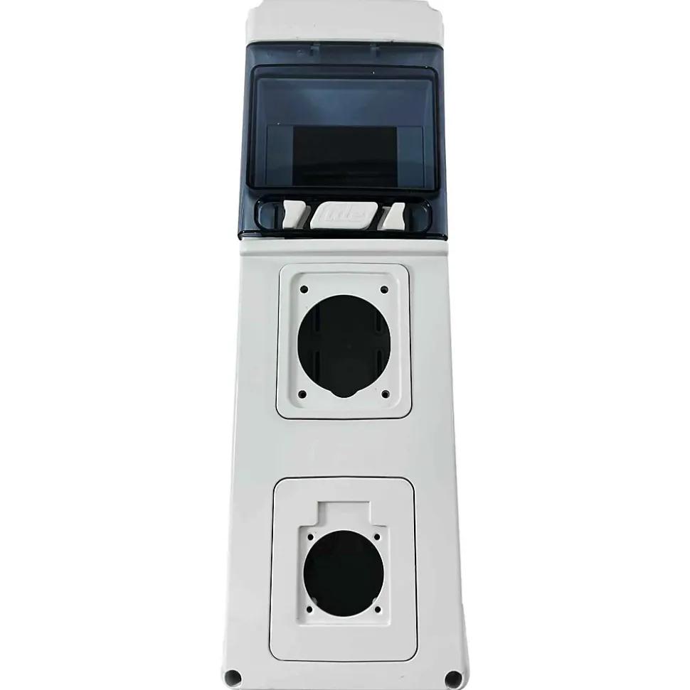 Pcsn6pt - Coffret Pour Prise étanche Ip65 - Prédécoupage 2 Prises - 1 Rangée De 6 Modules - Ide Star