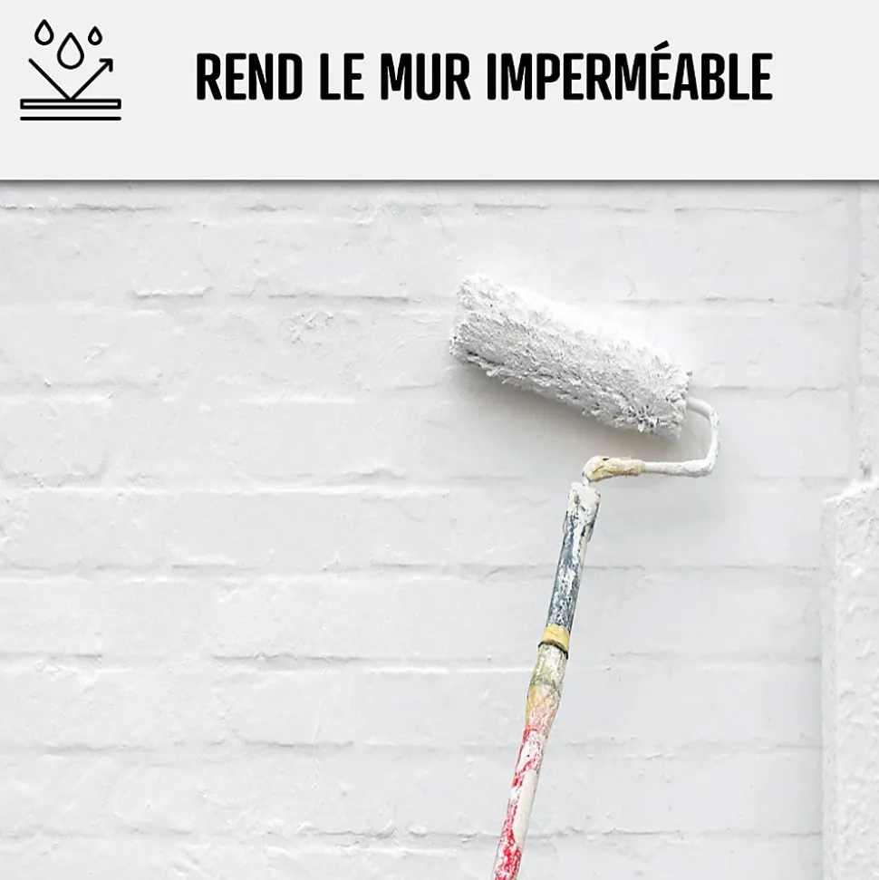 Peinture anti humidité mur humide salle de bain - ARCASCREEN - 0.75 L (jusqu'à 3 m²) - ARCANE INDUSTRIES