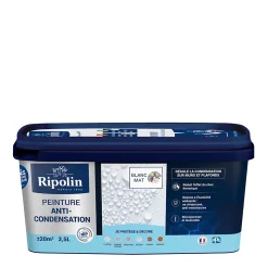 Peinture anti-condensation intérieur mat blanc Ripolin 2,5L