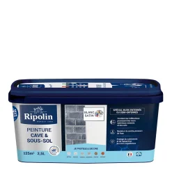 Peinture cave & sous-sol intérieur satin Ripolin 2,5L