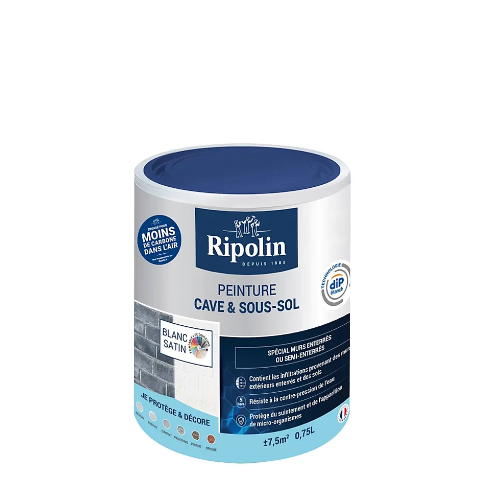 Peinture cave & sous-sol intérieur satin Ripolin 0,75L