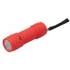 Petite lampe torche LED caoutchoutée rouge Diall 27 lumens