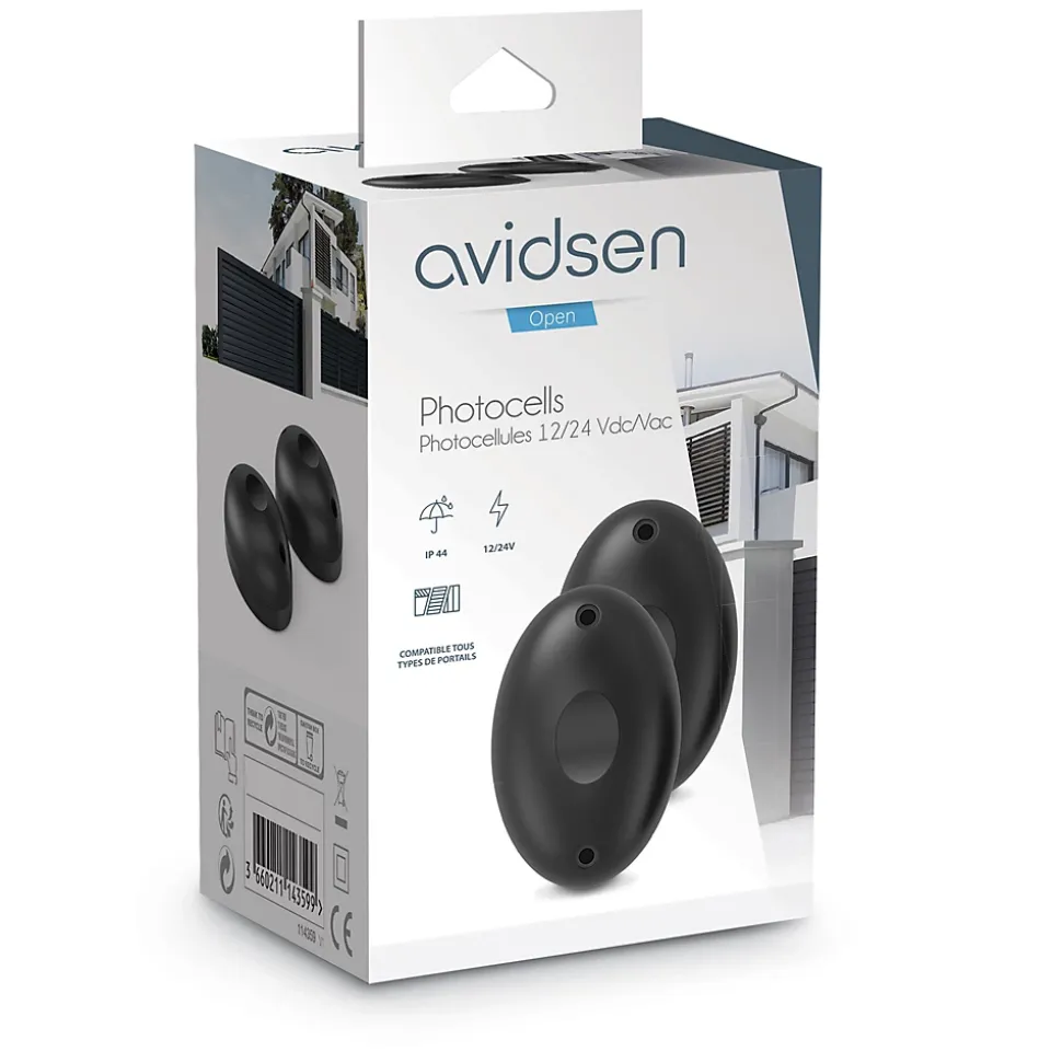 Photocellules pour toutes motorisations de portail Avidsen 12V/24V
