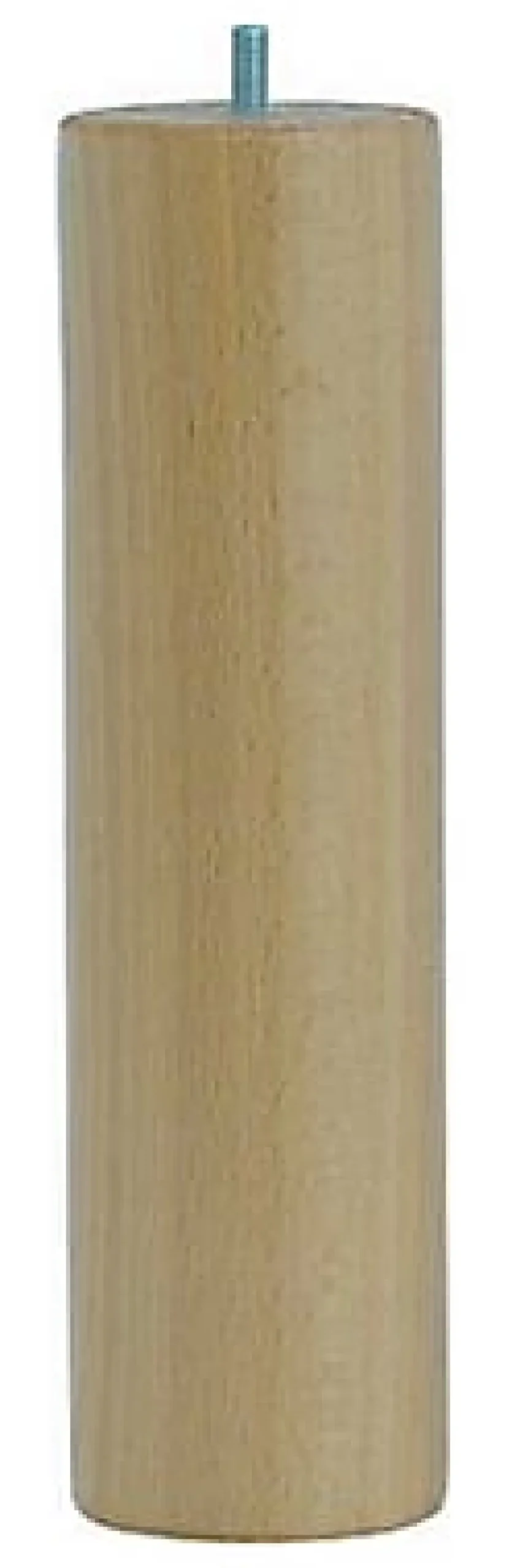 Pied de lit cylindrique H. 250 mm x ø70 mm verni