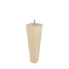 Pied de lit pyramide en hêtre Bar Plus texture bois H. 20 x L. 6 cm