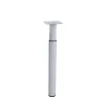 Pied de lit réglable en aluminium blanc Bar Plus H. 24 / 38 x L. 3 cm