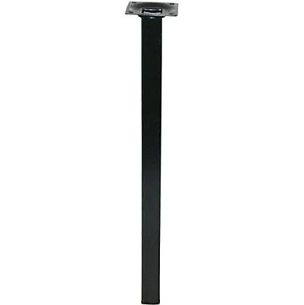 Pied de table Diall 25 x 25 x H. 700 mm noir