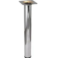 Pied de table Diall ø30 x H. 500 mm chrome
