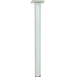 Pied de table Diall ø3 x H. 80 cm blanc