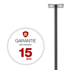 Pied elliptique Gris anthracite mat RAL 7016M