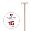 Pied elliptique Ivoire brillant RAL 1015B