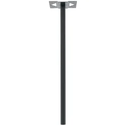 Pied elliptique Noir Sablé RAL 2100 MS