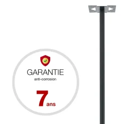 Pied elliptique Noir Sablé RAL 2100 MS