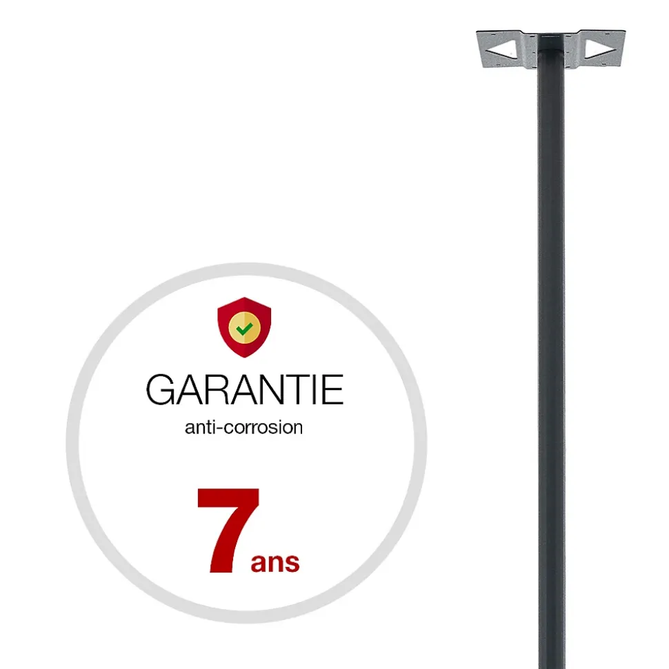 Pied elliptique Noir Sablé RAL 2100 MS
