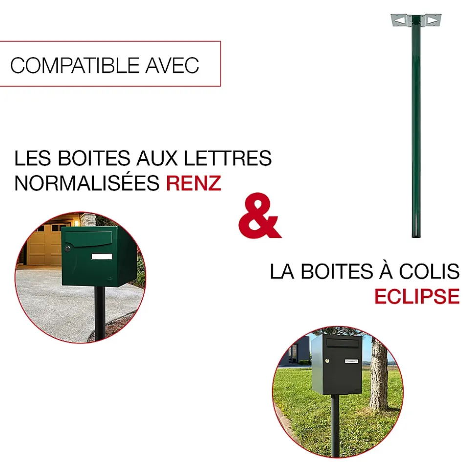 Pied elliptique Vert brillant RAL 6005B