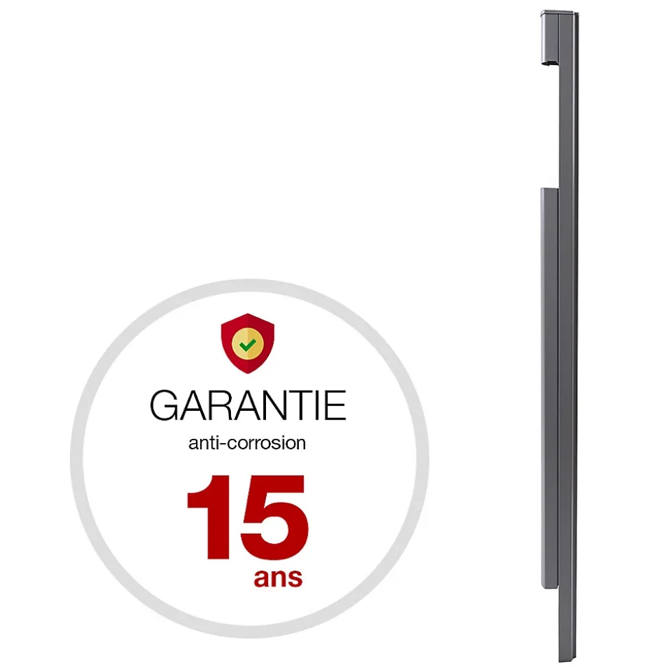 Pied latéral à sceller Gris anthracite mat sablé REN 0206MS