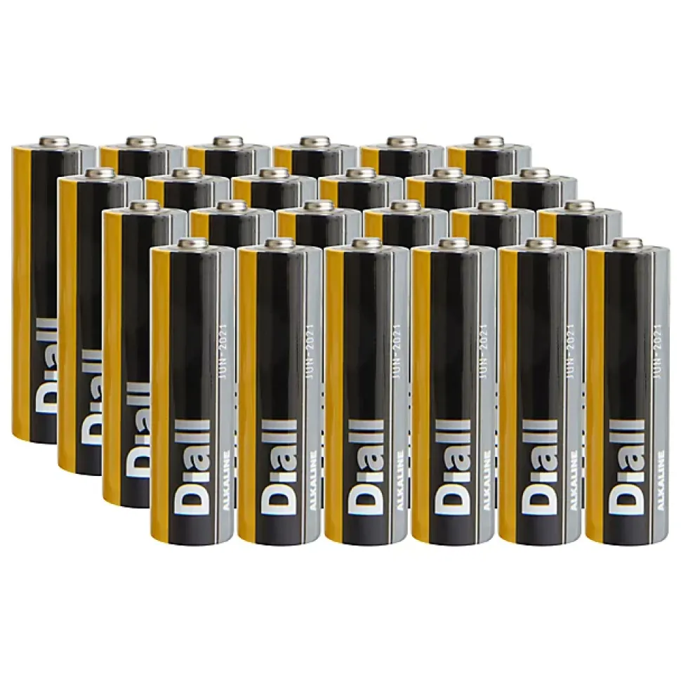 Pile alcaline AA (LR6) Diall, lot de 24