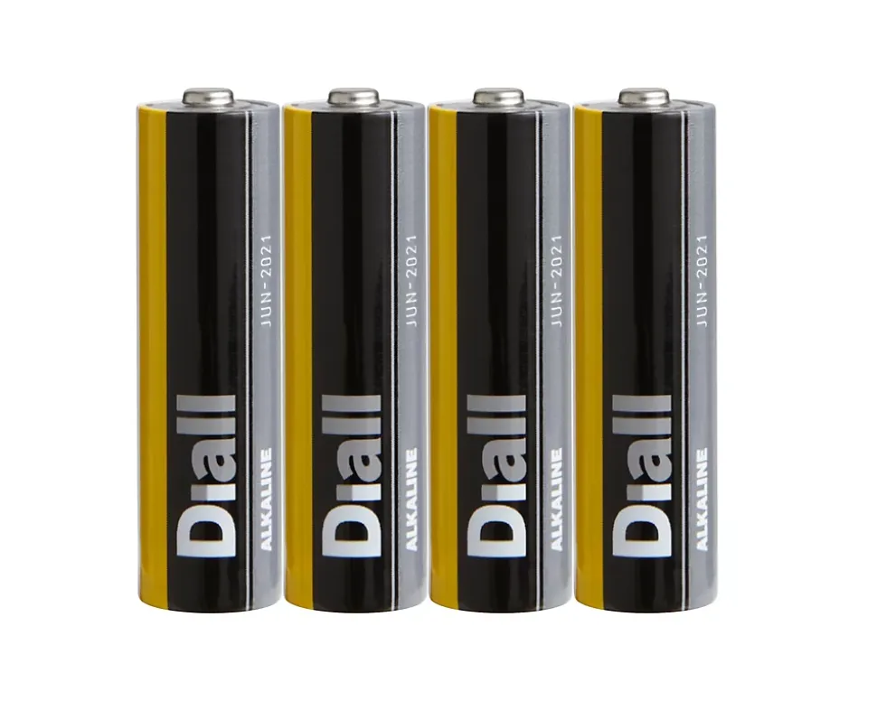 Pile alcaline AA (LR6) Diall, lot de 4