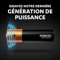 Pile alcaline AA (LR6) Duracell Optimum, lot de 6