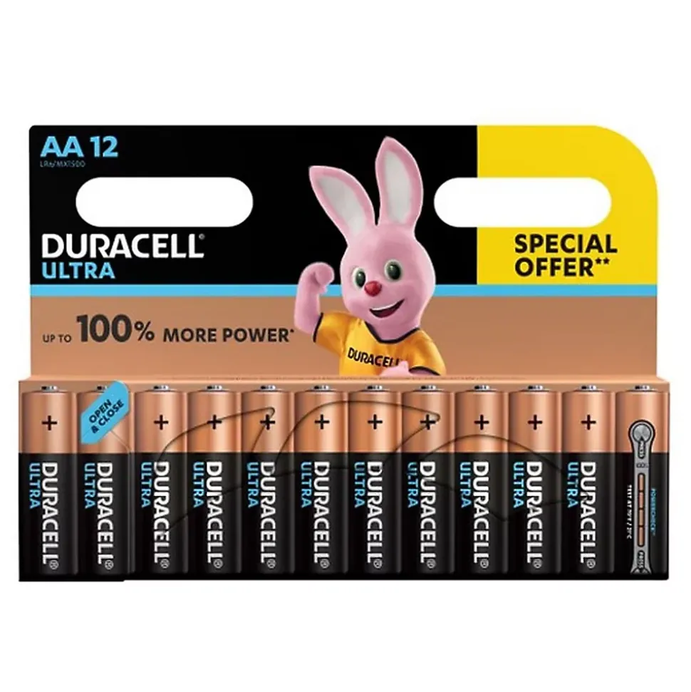 Pile alcaline AA (LR6) Duracell, lot de 12