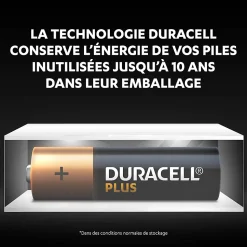 Pile alcaline AA (LR6) Duracell Plus, lot de 12