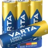 Pile alcaline AA (LR6) Varta Long-life Power, lot de 4