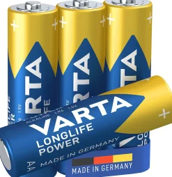 Pile alcaline AA (LR6) Varta Long-life Power, lot de 4