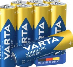 Pile alcaline AA (LR6) Varta High Energy, lot de 8