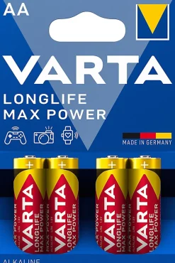 Pile alcaline AA (LR6) Varta Long-life Max Power, lot de 4