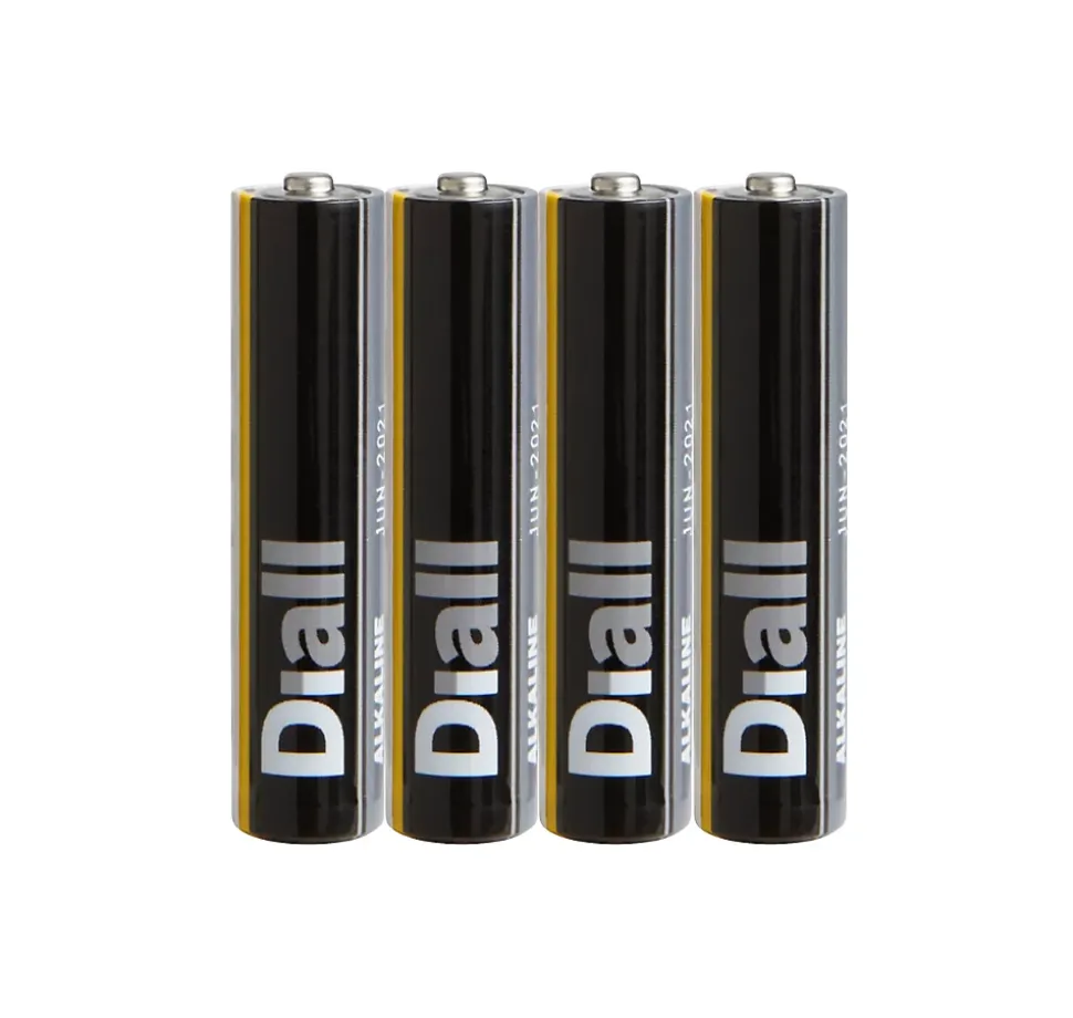 Pile alcaline AAA (LR03) Diall, lot de 4