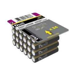 Pile alcaline AAA (LR03) Diall non rechargeable, lot de 24