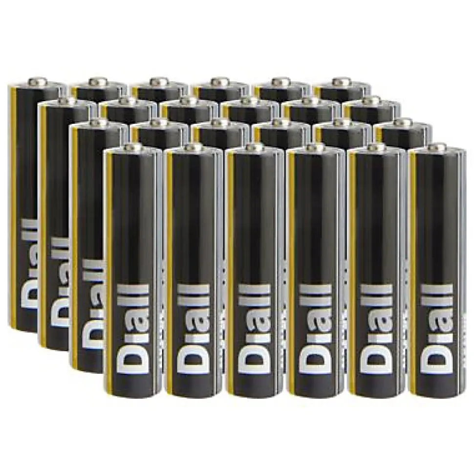 Pile alcaline AAA (LR03) Diall non rechargeable, lot de 24