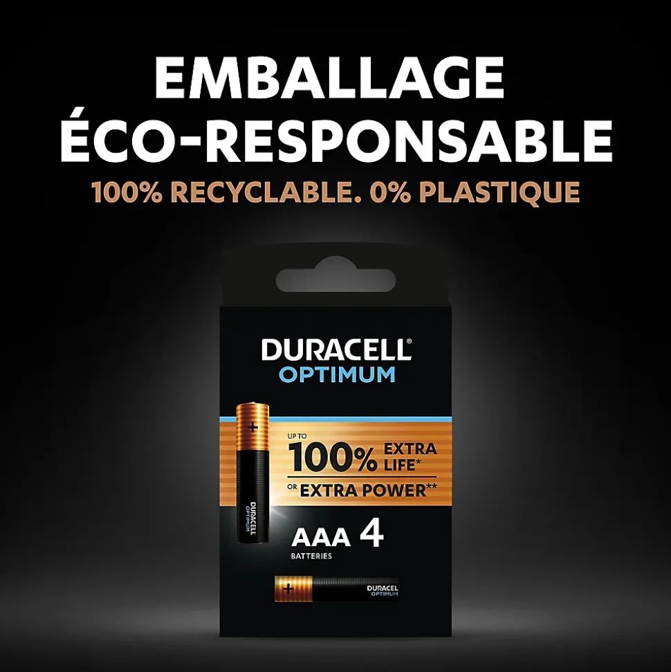 Pile alcaline AAA (LR03) Duracell Optimum, lot de 6