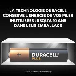 Pile alcaline AAA (LR03) Duracell Plus, lot de 18